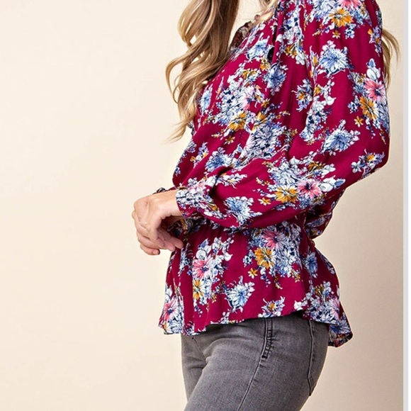 Kori America Peplum Blouse NWT - Picture 3 of 6